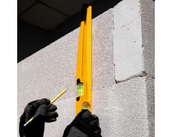 Уровень литой, 600 мм, 2 глазка, ударные площадки Denzel-foto7