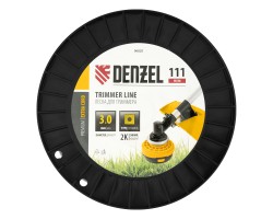 Леска для триммера двухкомпонентная квадрат, 3,0мм х 111м, на DIN катушке EXTRA CORD Denzel-foto3