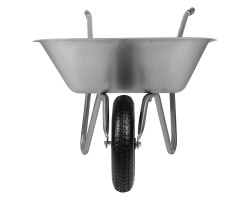 Тачка садовая, грузоподъемность 90 кг, оцинк. рама, объем 65 л Сибртех-foto7