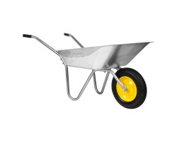 Тачка садовая, грузоподъемность 90 кг, оцинк. рама, объем 65 л Сибртех-foto4