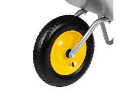 Тачка садовая, грузоподъемность 90 кг, оцинк. рама, объем 65 л Сибртех-foto9