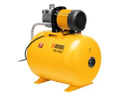 Насосная станция PSL1100X, 1100 Вт, 3600 л/ч, ресивер 50 л, подъем 45 м, нержавейка Denzel-foto3