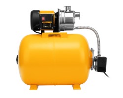 Насосная станция PSL1100X, 1100 Вт, 3600 л/ч, ресивер 50 л, подъем 45 м, нержавейка Denzel-foto6