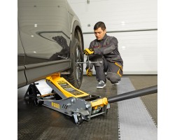 Домкрат гидравлический подкатной, 3,8 т, 110-580 мм, быстрый подъем, низкий подхват, проф. Denzel-foto19