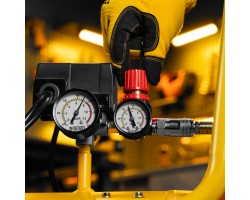 Компрессор безмасл. малошумный DLP-3000/100, 3 кВт, 2х1,5 кВт,100 л, 2850 об/мин,500 л/мин Denzel-foto21