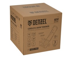 Снегоуборочная машина аккумуляторная, ESB-560Li, 560 мм, 40В, 2 АКБ 5 Ач, ЗУ, метал. шнек Denzel-foto27