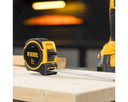 Рулетка 3м х 16мм, двухкомп. корпус, магнитный обрезиненный зацеп Denzel-foto8