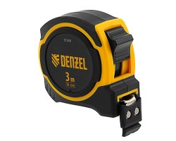 Рулетка 3м х 16мм, двухкомп. корпус, магнитный обрезиненный зацеп Denzel