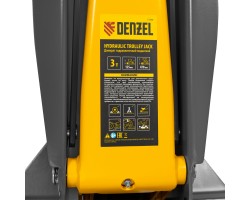 Домкрат гидравлический подкатной, 3 т, 125-470 мм, быстрый подъем, проф. Denzel-foto16