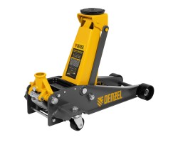 Домкрат гидравлический подкатной, 3 т, 125-470 мм, быстрый подъем, проф. Denzel-foto8