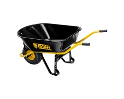 Тачка строительная, усиленная, объем 130 л, 230 кг, колесо 15х6.00-6 Denzel-foto3