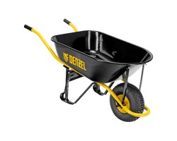 Тачка строительная, усиленная, объем 130 л, 230 кг, колесо 15х6.00-6 Denzel-foto2