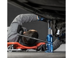 Домкрат гидравлический бутылочный, 5 т, h подъема 207-404 мм, в пластиковом кейсе Stels-foto14