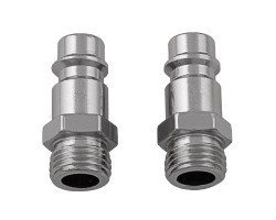 Ниппель универсальный быстросъемный ("папа") 1/4, внешняя резьба, 2 шт, Stels-foto3