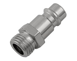 Ниппель универсальный быстросъемный ("папа") 1/4, внешняя резьба, 2 шт, Stels