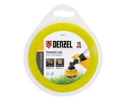 Леска для триммера квадрат 1.6 мм х 15 м, блистер Flex cord Denzel-foto2