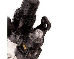 Блок подготовки воздуха регулятор-фильтр-лубрикатор FLR1500, 10 бар, 1500 л/мин, 1/4" Denzel-foto5