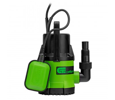 Дренажный насос для чистой воды СДН300-5, 300 Вт, напор 6.5м, 6500 л/ч Сибртех