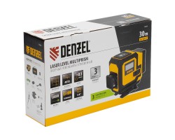 Лазерный уровень мультипризменный DLV-360-3T, 30 м, зеленый луч, Li-Ion 2,4 Aч, штатив // Denzel-foto28