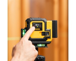 Лазерный уровень мультипризменный DLV-360-3T, 30 м, зеленый луч, Li-Ion 2,4 Aч, штатив // Denzel-foto31