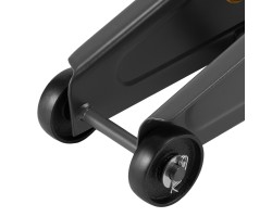 Домкрат гидравлический подкатной, 2 т, 135-385 мм, в пласт. кейсе Denzel-foto14