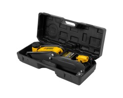 Домкрат гидравлический подкатной, 2 т, 135-385 мм, в пласт. кейсе Denzel-foto15