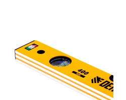 Уровень алюминиевый, 400 мм, фрезерованный, 3 глазка Denzel-foto5