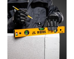 Уровень алюминиевый, 400 мм, фрезерованный, 3 глазка Denzel-foto6