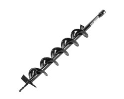 Шнек для грунта E-100, диаметр 100 мм, длина 800 мм,соединение 20 мм, несъемный нож Denzel 