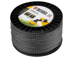 Леска для триммера двухкомпонентная витой квадрат, 2,0мм х 357м, на DIN катушке EXTRA CORD Denzel-foto2