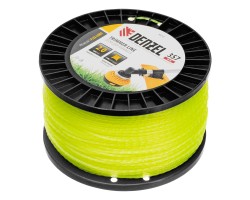 Леска для триммера витой квадрат, 2,0мм х 357м, на DIN катушке FLEX CORD Denzel-foto2
