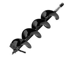 Шнек для грунта ER-150, диаметр 150 мм, длина 800 мм,соединение 20 мм, съемный нож Denzel 