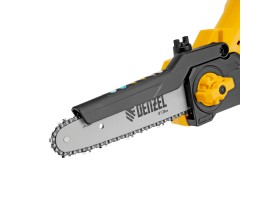 Цепная мини-пила аккумуляторная бесщет., СCS-200BL, шина 200 мм, Li-Ion, 20 В Denzel-foto15