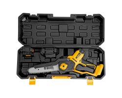 Цепная мини-пила аккумуляторная бесщет., СCS-200BL, шина 200 мм, Li-Ion, 20 В Denzel-foto4