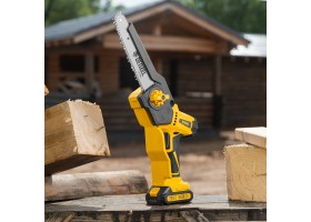 Цепная мини-пила аккумуляторная бесщет., СCS-200BL, шина 200 мм, Li-Ion, 20 В Denzel-foto43