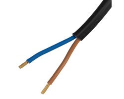 Шнур сетевой Energy Series, ПВС, 1,5 м, 2 x 1 мм, с неразборной вилкой, черный, Denzel-foto3