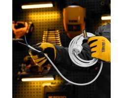 Шнур сетевой Energy Series, ПВС, 3 м, 2 x 1,5 мм, с неразборной вилкой, белый, Denzel-foto8