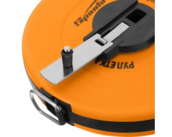 Рулетка геодезическая, 10 м х 12,5 мм, лента ПВХ, закрытый круглый корпус Sparta-foto6