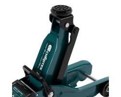 Домкрат гидравлический подкатной, 2 т, 85-330 мм, низкий подхват, в пласт. кейсе Сибртех-foto11