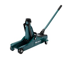 Домкрат гидравлический подкатной, 2 т, 85-330 мм, низкий подхват, в пласт. кейсе Сибртех-foto3