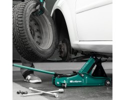 Домкрат гидравлический подкатной, 2 т, 85-330 мм, низкий подхват, в пласт. кейсе Сибртех-foto22