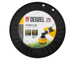 Леска для триммера двухкомпонентная круглая, 2,0мм х 276м, на DIN катушке EXTRA CORD Denzel-foto3