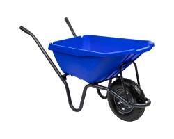 Тачка садово-строительная с пластиковым корытом, грузоподъемность 175 кг, объем 90 л Сибртех-foto2