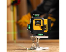 Лазерный уровень мультипризменный DLV-360-4C, 30 м, зеленый луч, Li-Ion 2,4 Aч, кейс// Denzel-foto27