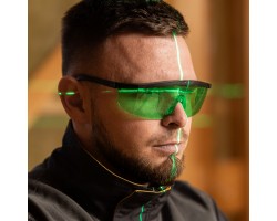 Лазерный уровень мультипризменный DLV-360-4C, 30 м, зеленый луч, Li-Ion 2,4 Aч, кейс// Denzel-foto29