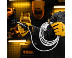 Шнур сетевой Energy Series, ПВС, 3 м, 2 x 1 мм, с неразборной вилкой, белый, Denzel-foto8
