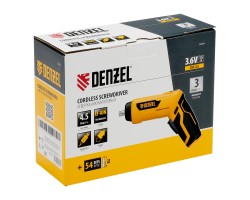 Отвертка аккумуляторная CSH-3.6, 54 биты, Li-Ion, 3,6 В// Denzel-foto19