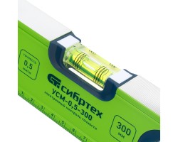 Уровень алюминиевый УСМ-0,5-300, фрезерованный, 3 глазка, магнитный, 300 мм Сибртех-foto7