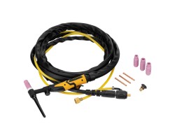 Горелка сварочная TIG WP17V, прямое подключение к баллону, 4 метра Denzel 