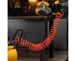 Шланг спиральный воздушный 8 х 12 мм, 18 бар, с быстросъемными соединениями, 15 м Stels-foto10